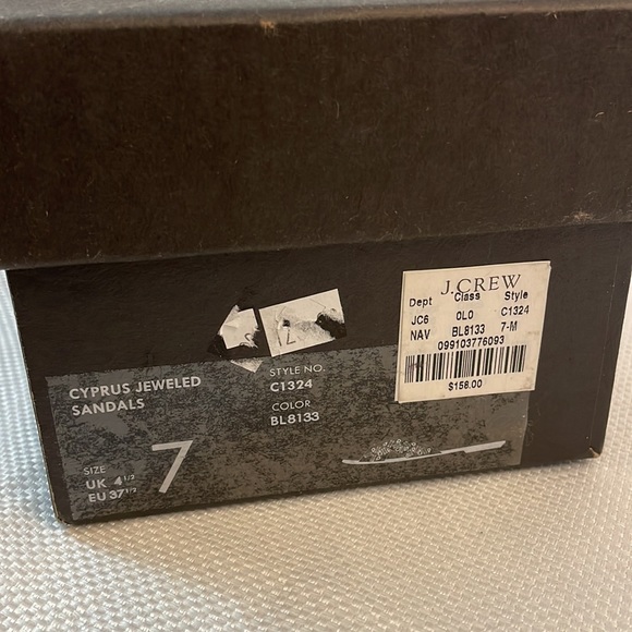 Brand new J. Crew Cyprus Jeweled Sandals Size US 7 - Picture 8 of 8